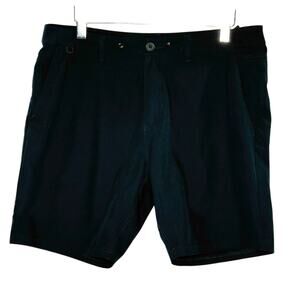 Roark Navy Mens Shorts Active Travel 36 Performance Fabric Outdoor